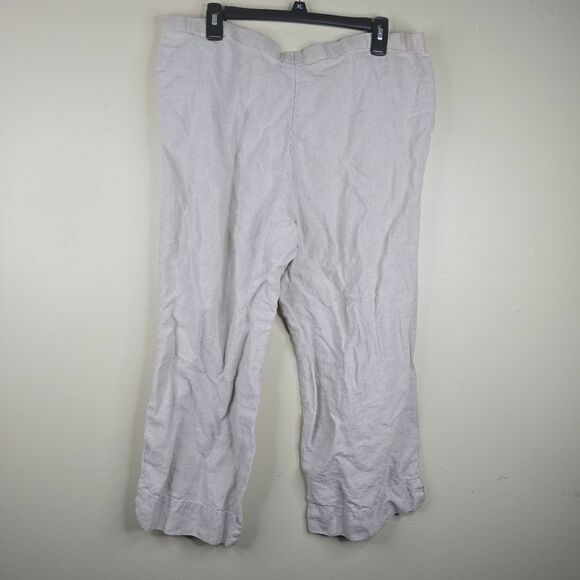 J.jill Pull On Crop Linen Pants - Picture 4 of 7